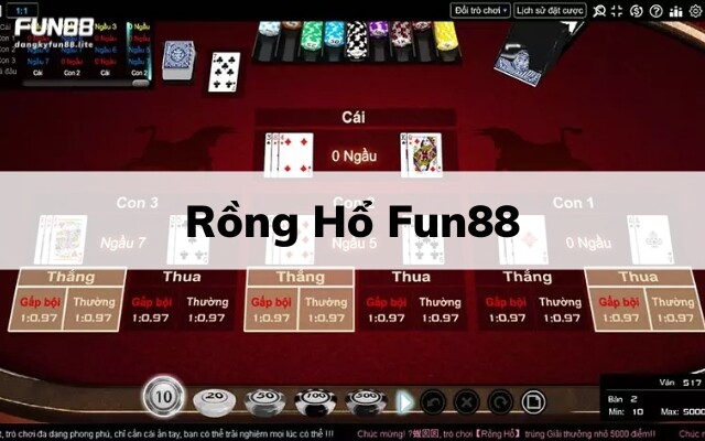 Game bài Rồng hổ Fun88