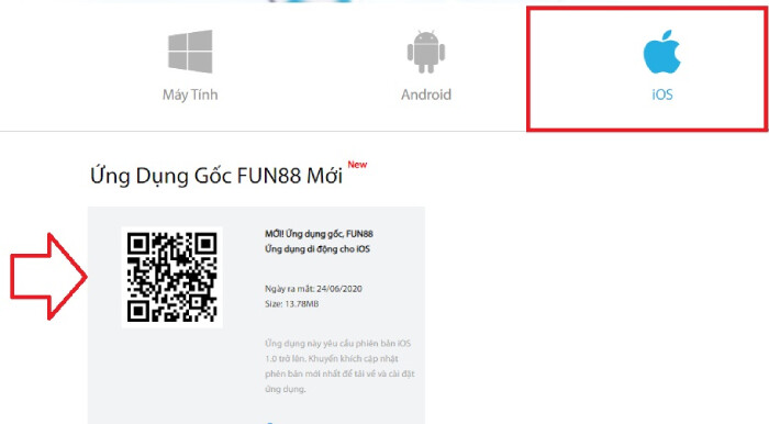Tải ứng dụng Fun88 iOS